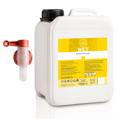 2,5 Liter Schimmelreiniger WET Nachfüllkanister inkl. Ausgießer