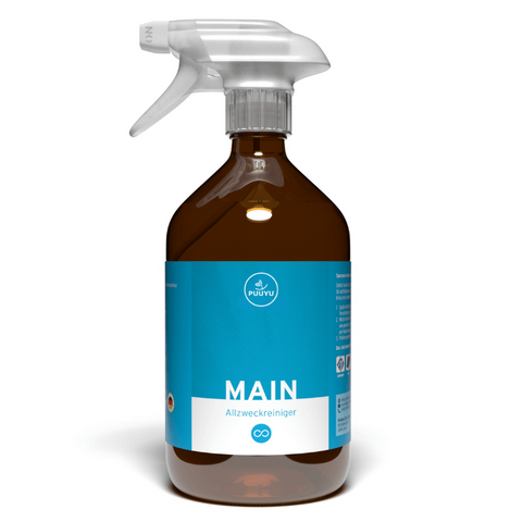 500 ml Allzweckreiniger MAIN Braunglas Sprühkopf links