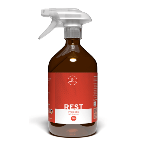 500 ml WC Reiniger REST Probiotic Glasflasche li